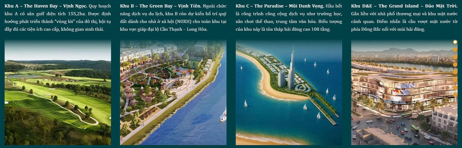 4 phân khu vinhomes green paradise