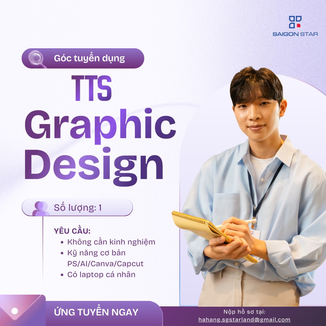 Tuyển dụng thực tập sinh thiết kế đồ họa