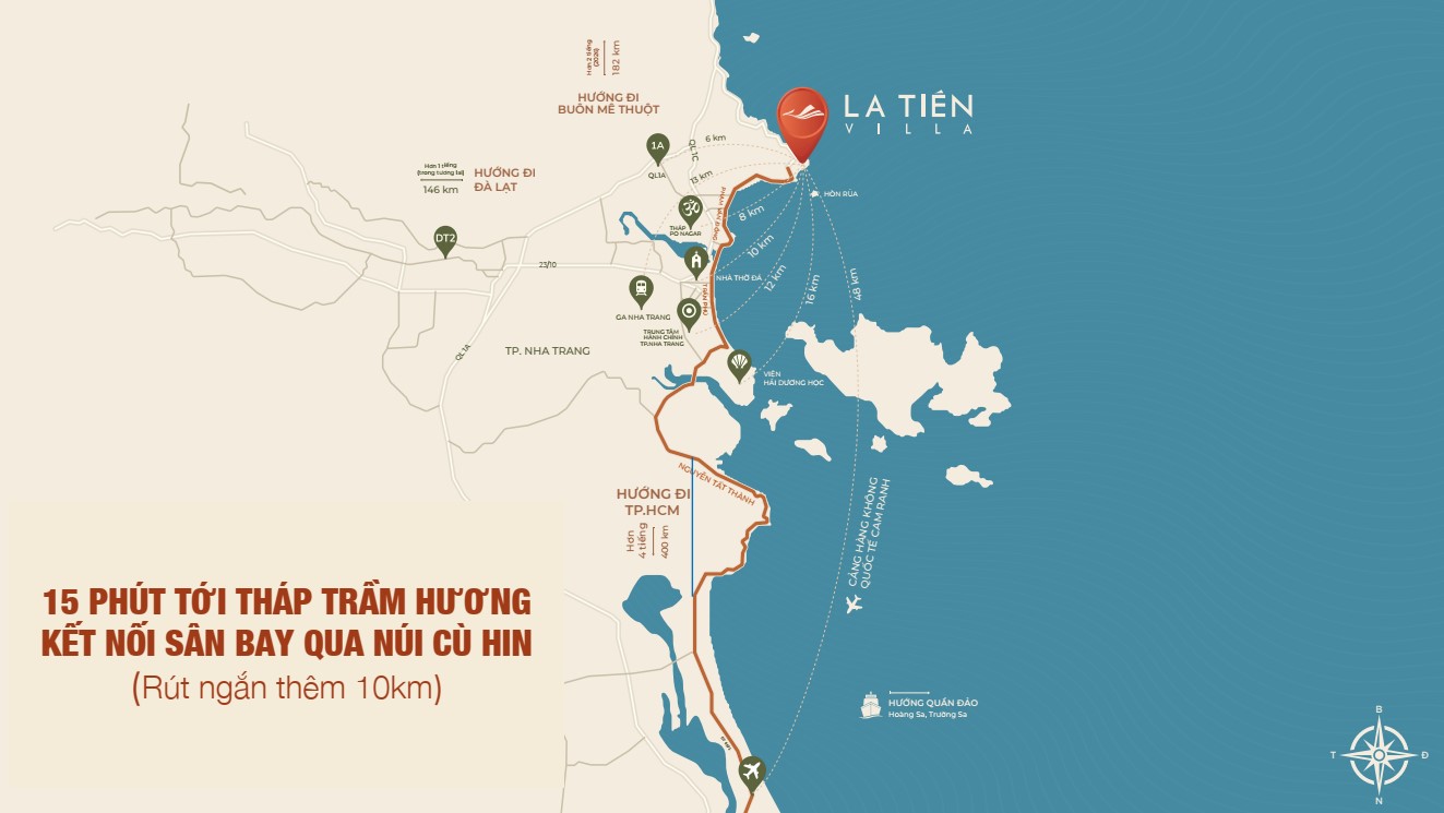 vị trí tiện ích giao thông la tiên villa bắc nha trang