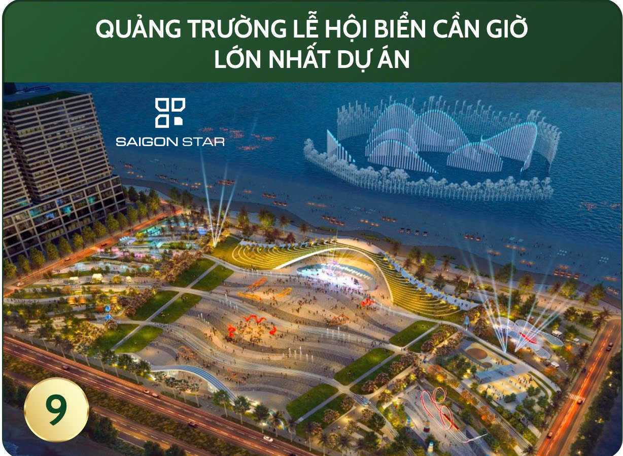 Quảng trường lễ hội biển Cần Giờ lớn nhất toàn quốc