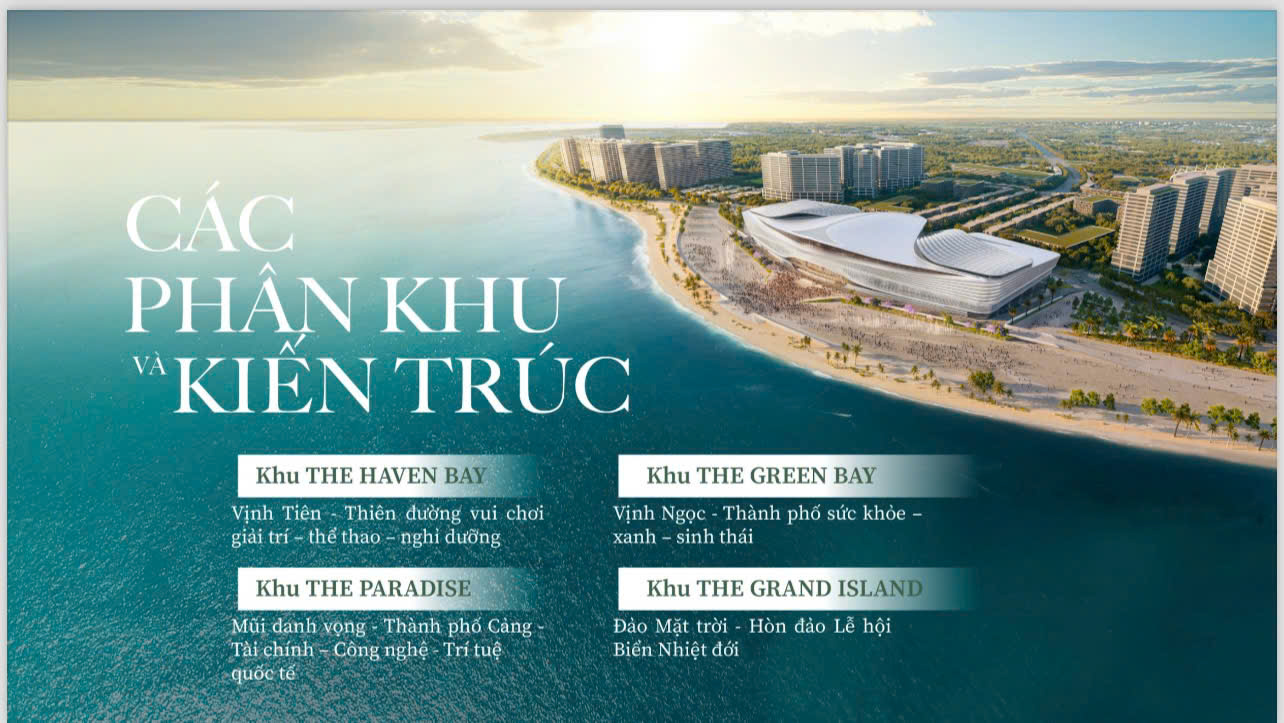 4 phân khu kiến trúc dự án vinhomes cần giờ