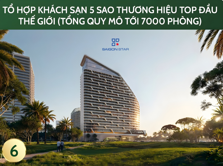Tổ Hợp Khách Sạn 5 Sao Thương Hiệu Top Đầu Thế Giới (Tổng Quy Mô Tới 7000 Phòng)
