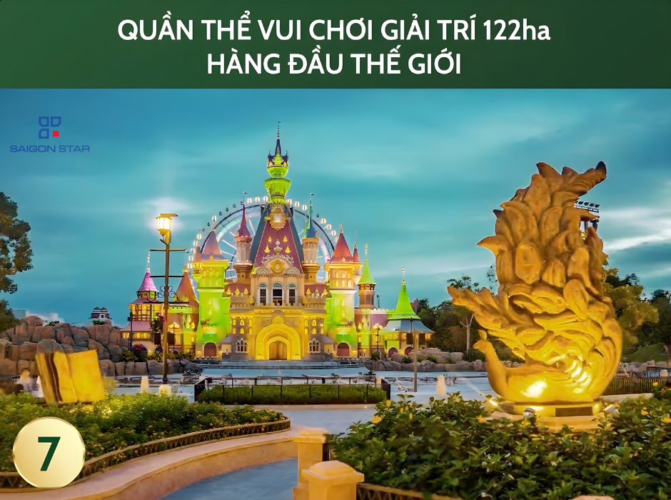 Quần Thể Vui Chơi Giải Trí 122ha Hàng Đầu Thế Giới