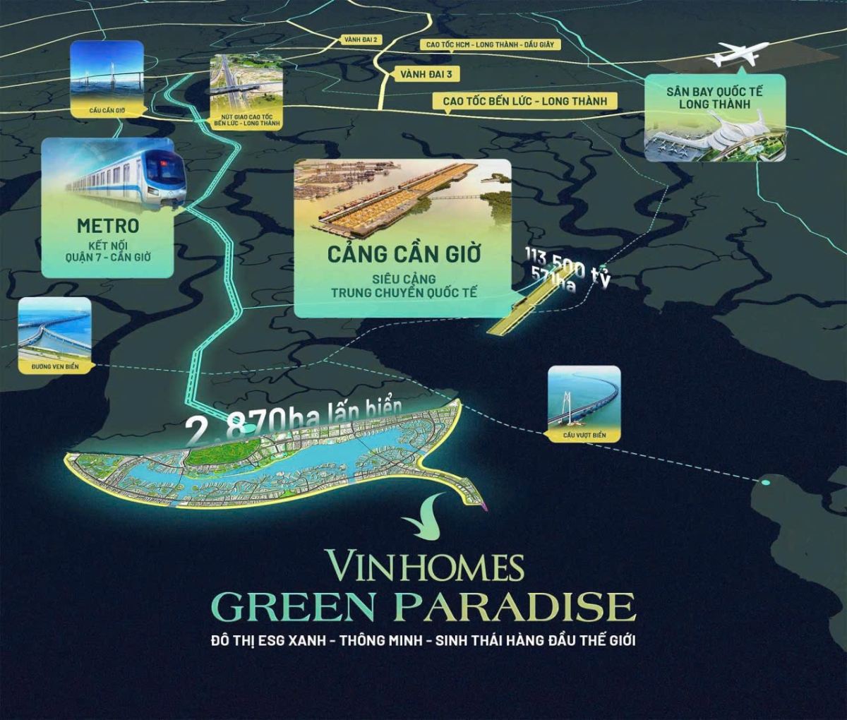Vị trí kim cương vinhomes cần giờ